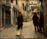 John Singer Sargent Sargent Street in Venice Sweden oil painting artist